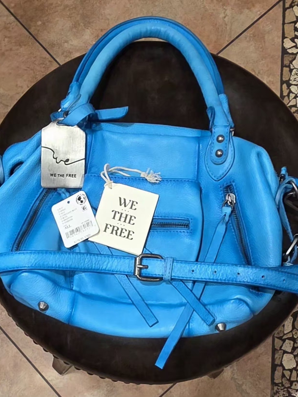 *CERULEAN BLUE* Free People Baby Enerson Tote